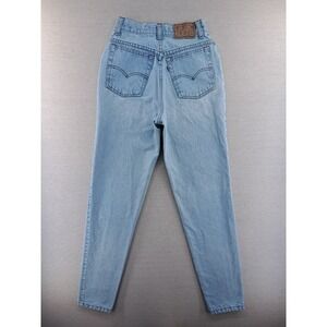 Vtg Levi's Jeans Womens 5 High Waist Mom Light Wash Tapered Silvertab W24"